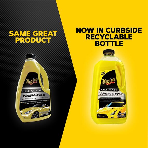 Meguiar's G17748EU Ultimate Wash & Wax Autoshampoo -Autopflege& Autoreinigung - Autowäsche mit Duft - Autowachs - Shampoo und Wachs in einem - 1420ml