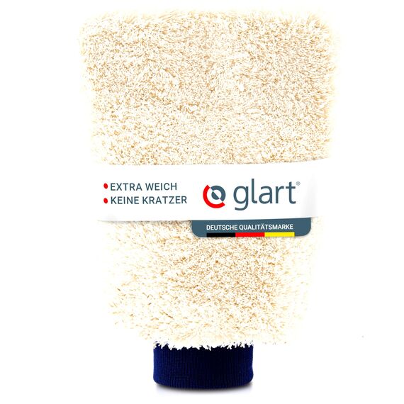 Glart Premium Auto Waschhandschuh - Mikrofaser, Saugstark, Kratzfrei, für Auto, Motorrad & Wohnmobil