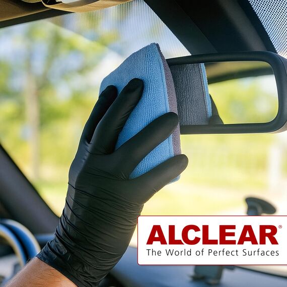 ALCLEAR 950014 Antibeschlagschwamm 13x10x3,5 cm, Ultra-Mikrofaser Schwamm gegen Beschlagene Autoscheiben, für Windschutzscheibe, Seitenscheiben & Spiegel. Auto Innenraum trocken halten