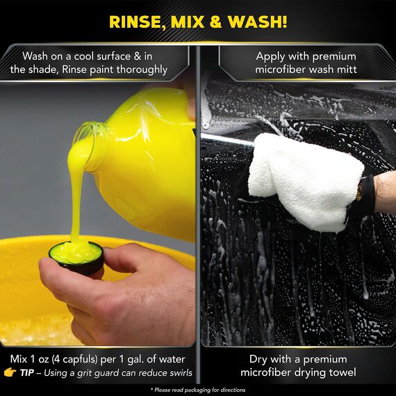 Meguiar's G17748EU Ultimate Wash & Wax Autoshampoo -Autopflege& Autoreinigung - Autowäsche mit Duft - Autowachs - Shampoo und Wachs in einem - 1420ml