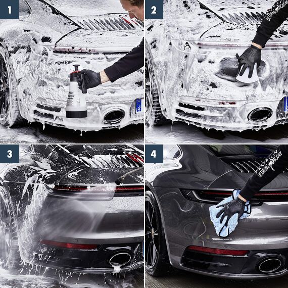 SONAX PROFILINE ActiFoam Energy (1 Liter) stark schmutzlösendes SnowFoam Schaumshampoo für die Fahrzeugwäsche | Art-Nr. 06183000