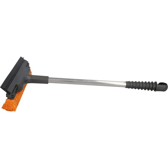 NIGRIN Scheibenreiniger 240 x 410 mm, mit Abziehlippe und Gummischwamm, Länge: 41 cm, grau