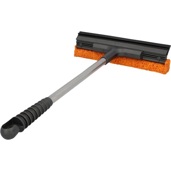 NIGRIN Scheibenreiniger 240 x 410 mm, mit Abziehlippe und Gummischwamm, Länge: 41 cm, grau