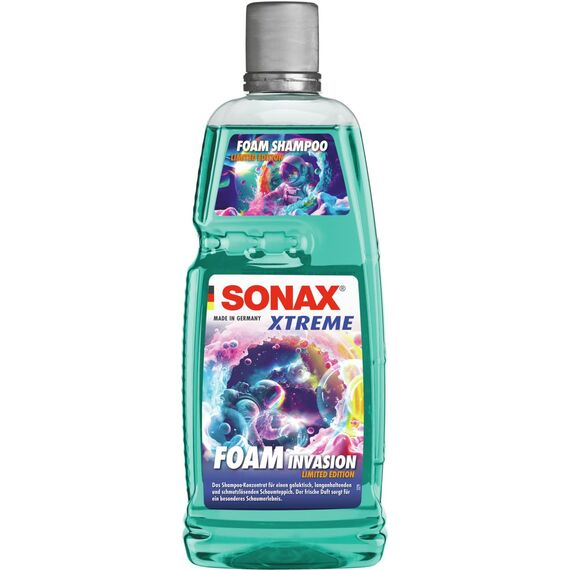 SONAX XTREME FoamInvasion Schaumshampoo Sonderedition (1 Liter) mit kraftvoller Schmutzlösung | Art-Nr. 02483410
