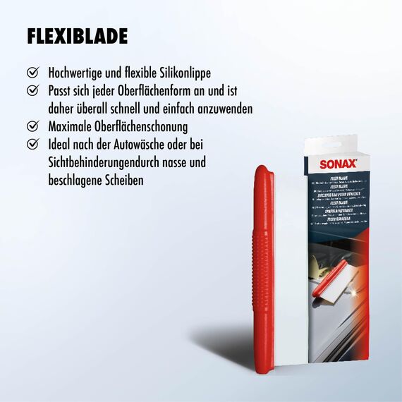 SONAX FlexiBlade (1 Stück) blitzschnelles Trocknen von nassen Flächen bei maximaler Oberflächenschonung | Art-Nr. 04174000