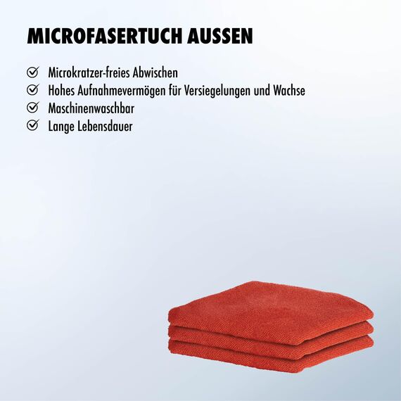 SONAX MicrofaserTuch Außen (50 Stück) ideal zum Finish nach der Lackpflege, Art-Nr. 04514000