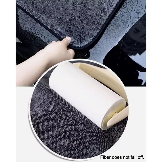 VAIYNWOM 6 Stück Mikrofasertücher Autopflege Set, Premium Autoreinigung Poliertuch Trockentücher, Fusselfreie Reinigung Auto Motorrad, Haushalt, Camping (40 x 30 cm)