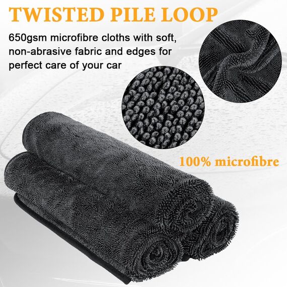 URAQT Shiny Trockentuch, 4 Stück Fast Dry Trockentuch für Die Dusche Auto Trockentuc Mikrofasertücher Shiny Bath Extrem Saugfähig Duschkabinen Tuch für Duschkabinen Auto Und Motorrad Pflege 40x40cm