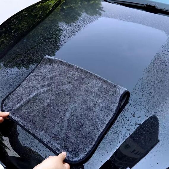 VAIYNWOM 6 Stück Mikrofasertücher Autopflege Set, Premium Autoreinigung Poliertuch Trockentücher, Fusselfreie Reinigung Auto Motorrad, Haushalt, Camping (40 x 30 cm)