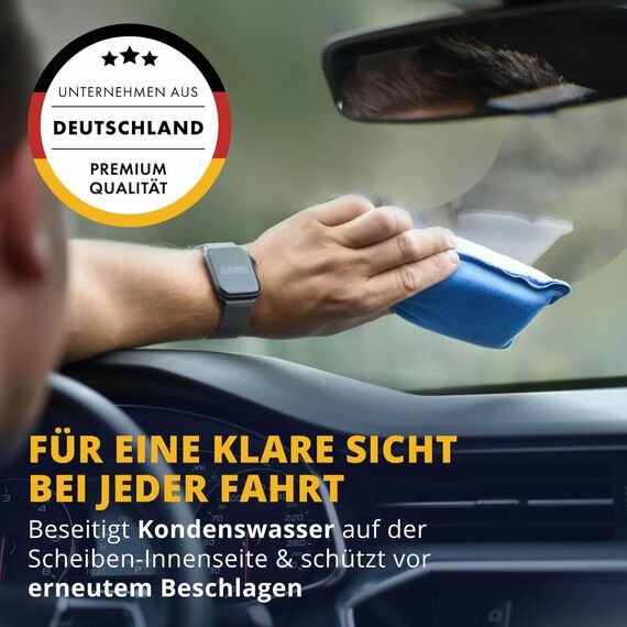LICARGO Eiskratzer mit Messingklinge & Scheibenschwamm - kratzt schnell & mühelos - langlebiger Eiskratzer Auto Messing Scheibenkratzer Auto