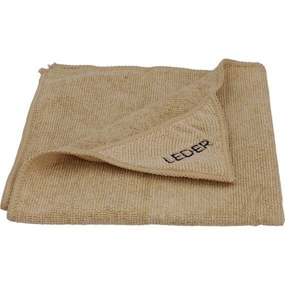 NIGRIN Mikrofaser-Tuch Leder, schonende Reinigung und Pflege, extrem weich und garantiert fusselfrei, Auto Microfasertuch Lederpflege, 40x40 cm (Packung mit 2)