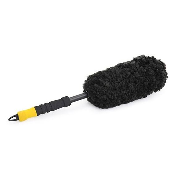 Meguiar's Supreme Wheel Brush Medium - Felgenbürste - Sichere Felgenreinigung, Dichter Mikrofaserflor, Abgewinkelter Schaft, X1902EU