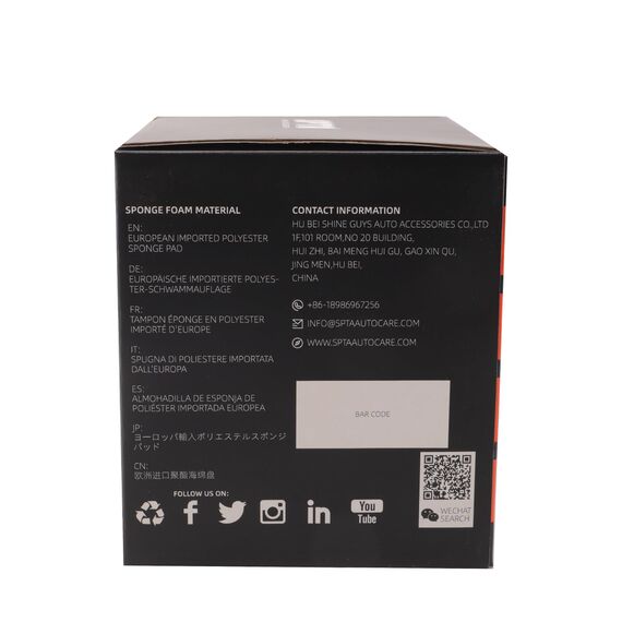 SPTA 75mm Polierpad Hex-Logic Polierschwämme Wachs Schwämme Auto Polierschwamm Polierpad Polieren Pad Schwamm Polierschaum Set für Exzenter Poliermaschine Schleifmaschine