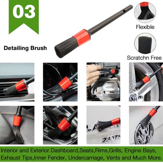 GreatCool 160CM Autowaschbürste Waschbürste Auto mit Langer Griff, 2 in 1 Mikrofaser Chenille Autowaschmopp Waschhandschuh Reinigungsbürste für Auto RV Trucks Wohnwagen Wohnmobil