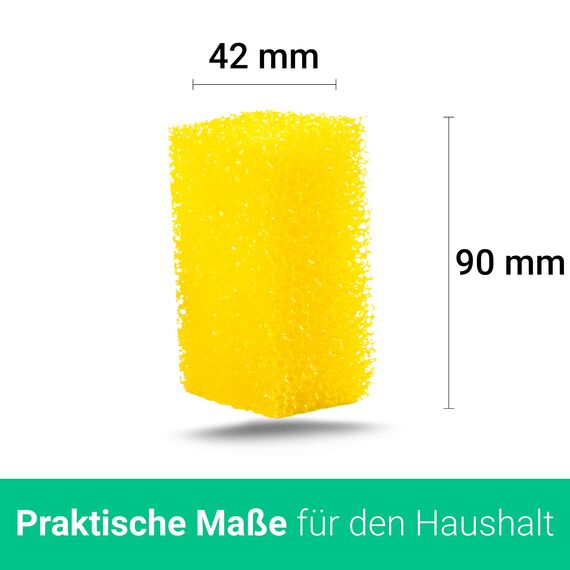 Emma Grün® Insektenschwamm Auto Reinigungsschwamm Set [3X Autoschwamm] - Saugstark & Effektiv - Autoschwamm lackschonend - Handpolierschwamm Auto - Auto Schwamm Außen - Autowaschschwamm - Putzschwamm