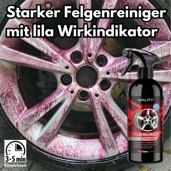 Ivality 8-teiliges Auto waschen set für optimale Handwäsche mit 20L Wascheimer, Deckel & Schmutzsieb, Mikrofasertücher, Waschhandschuh, Autoshampoo, Felgenbürste und Felgenreiniger für Autopflege