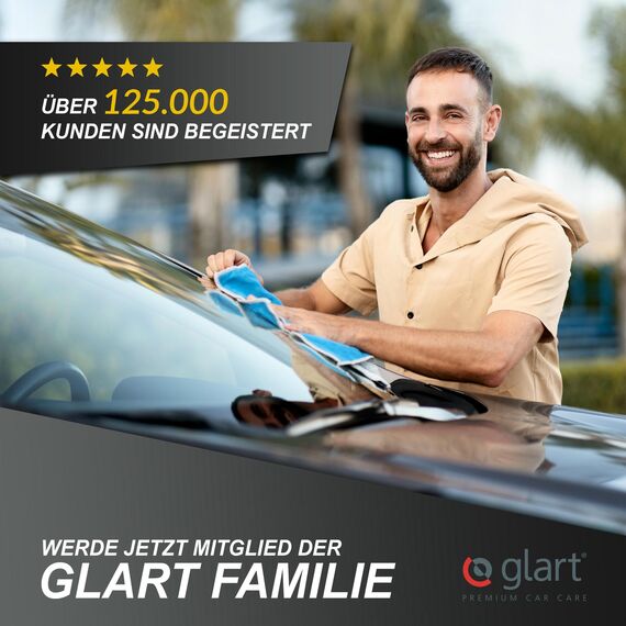 Glart 44FB Auto Felgenbürste für Alufelgen, Stahlfelgen, Reinigung & Autopflege von Felge wie Felgenreiniger und Felgenteufel ohne Mikrofasertuch, Anwend. VOR Reifenglanz und Felgenversiegelung