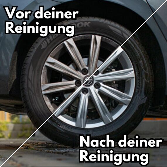 Ivality 8-teiliges Auto waschen set für optimale Handwäsche mit 20L Wascheimer, Deckel & Schmutzsieb, Mikrofasertücher, Waschhandschuh, Autoshampoo, Felgenbürste und Felgenreiniger für Autopflege