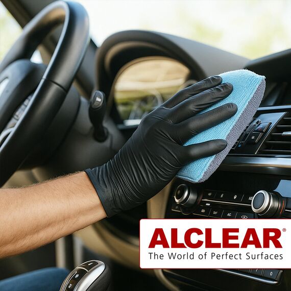 ALCLEAR 950014_2 Antibeschlagschwamm 2er Set 13x10x3,5 cm, Ultra-Mikrofaser Schwamm gegen Beschlagene Autoscheiben, für Windschutzscheibe, Seitenscheiben & Spiegel. Auto Innenraum trocken halten