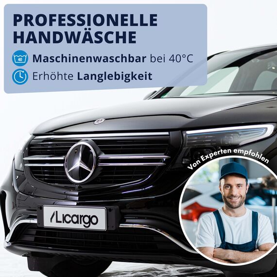 LICARGO Zottel-Waschhandschuh Auto - extrem weiche & saugstarke Mikrofaser - entfernt hartnäckigen Schmutz mühelos - Mikrofaser Auto Waschhandschuh, Autoschwamm Außen, Zottelhandschuh