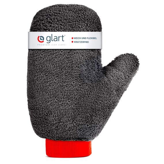 Glart 44FH Mikrofaser Felgenhandschuh 27x12 cm – Auto Felgen Waschhandschuh mit Bündchen – Felgenreinigung ohne Kratzer – Für Alufelgen und Stahlfelgen, Radkappen – Ersatz zur Felgenbürste
