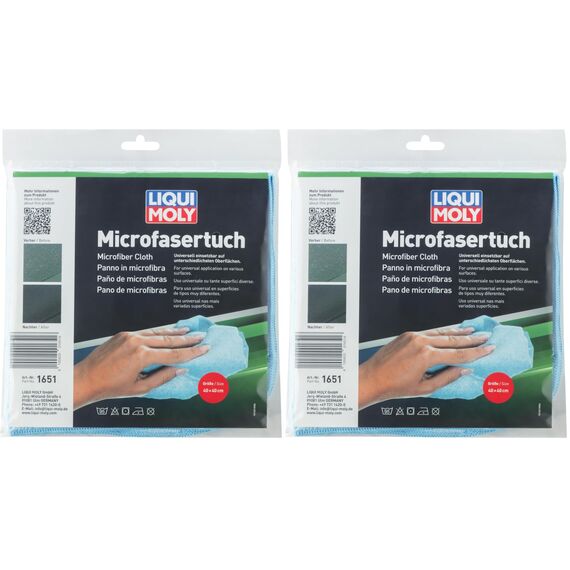 Liqui Moly Microfasertuch | 1 STK | Autopflege | Art.-Nr.: 1651 (Packung mit 2)