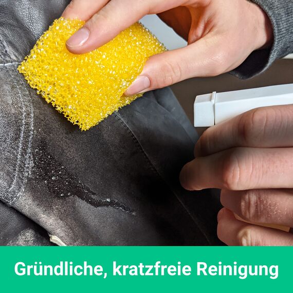 Emma Grün® Insektenschwamm Auto Reinigungsschwamm Set [3X Autoschwamm] - Saugstark & Effektiv - Autoschwamm lackschonend - Handpolierschwamm Auto - Auto Schwamm Außen - Autowaschschwamm - Putzschwamm