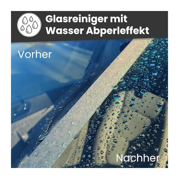 IVALITY® 2in1 Glasreiniger Auto mit Scheibenversiegelung 750ml – Auto Scheibenreiniger mit Lotus-Effekt, Nano-Beschichtung, wasser- & schmutzabweisendes Autoscheiben Reiniger Spray
