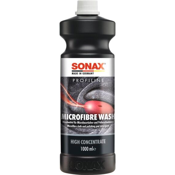 SONAX PROFILINE Microfibre Wash (1 Liter) spezielles Flüssigwaschmittel für Microfasertücher und Polierscheiben | Art-Nr. 04523000