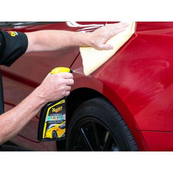 Meguiar's Ultimate Quik Spray Wax® Sprühwachs - Autopflege - Autowachs mit Abperleffekt - einfache Handanwendung - Glatte Schutzschicht für mehr Glanz- 473ml, G200916EU