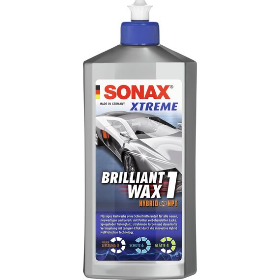 SONAX XTREME BrilliantWax 1 Hybrid NPT (500 ml) flüssiges Hartwachs ohne Schleifmittelanteil | Art-Nr. 02012000