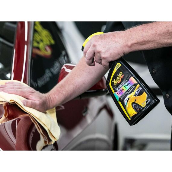 Meguiar's Ultimate Quik Spray Wax® Sprühwachs - Autopflege - Autowachs mit Abperleffekt - einfache Handanwendung - Glatte Schutzschicht für mehr Glanz- 473ml, G200916EU