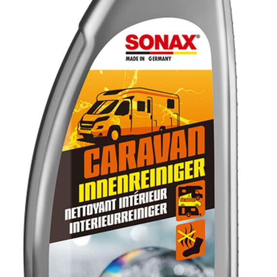 SONAX CARAVAN InnenReiniger (750 ml) vielseitiger Sprühreiniger mit Geruchsvernichter für Caravan/Bus/Wohnmobil/Wohnwagen | Art-Nr. 07214000