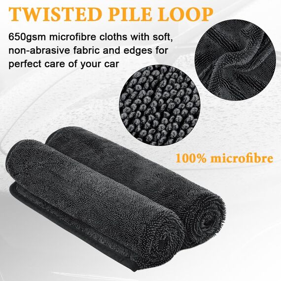 URAQT Shiny Trockentuch, 2 Stück Fast Dry Trockentuch für Die Dusche Auto Trockentuc Mikrofasertücher Shiny Bath Extrem Saugfähig Duschkabinen Tuch für Duschkabinen Auto Und Motorrad Pflege 60x40cm