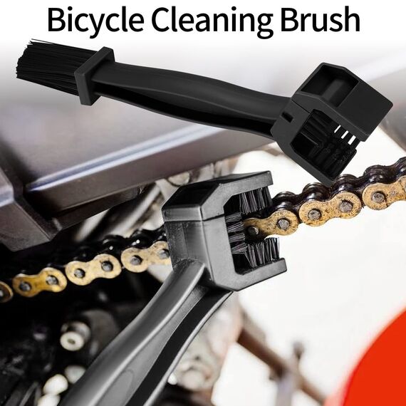 6 Stück FahrradKetten Motorradketten Reinigungsbürste Kit, Kettenreiniger Saubere Bürste， Kettenbürste, Kettenreinigungsbürste für Mountainbike Fahrrad Motorrad