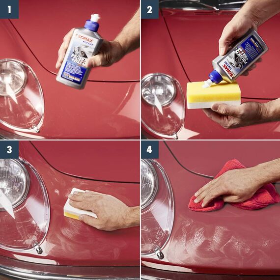 SONAX XTREME Polish+Wax 3 (250 ml) kraftvolle Politur für matte, verwitterte und ungepflegte Lacke | Art-Nr. 02021000