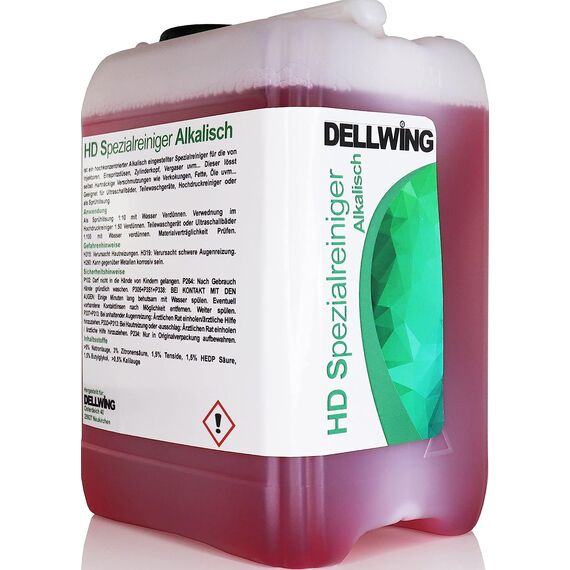 DELLWING HD Spezial10L - Ultraschall Konzentrat zur Reinigung von Autoteilen, Vergaser, Zylinderköpfe, Injektoren, Einspritzdüsen und vielem mehr