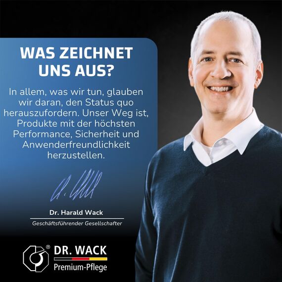 DR. WACK - A1 HIGH END Spray Wax 500 ml - Autowachs mit Abperl-Effekt - Sprühwachs für langanhaltenden Lackschutz & Glanz - Auto Lackversiegelung - für alle Lackarten - Hochwertige Autopflege