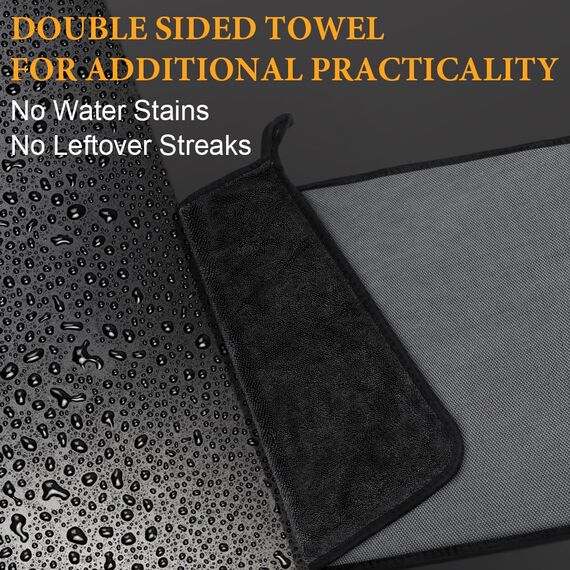 URAQT Shiny Trockentuch, 4 Stück Fast Dry Trockentuch für Die Dusche Auto Trockentuc Mikrofasertücher Shiny Bath Extrem Saugfähig Duschkabinen Tuch für Duschkabinen Auto Und Motorrad Pflege 60x40cm