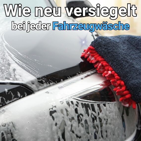 IVALITY Keramikversiegelung Auto 3-in-1 Set – Keramik Versiegelung, Glasreiniger mit Scheibenversiegelung & Ceramic Autoshampoo – Hydrophobes Auto-Pflegeset für Lacke, Felgen und Glas