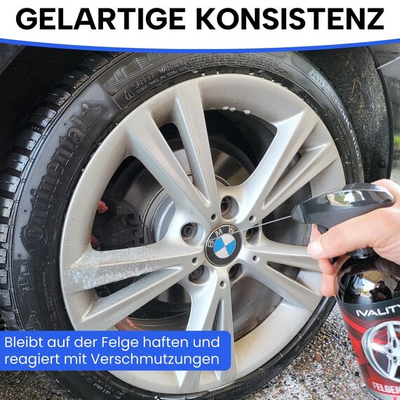Ivality® Ultra dünne Mikrofaser Felgenbürste Standard & Felgenreiniger – Für eine effektive & schonende Felgenreinigung - Auto Felgenreiniger – Microfaser Felgenbürste – Alufelgen Reiniger