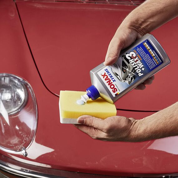 SONAX Xtreme Polish+Wax 3 Hybrid NPT (500 ml) zum Abtragen verwitterter Lackschichten und Auffrischen Matter Farben | Art-Nr. 02022000