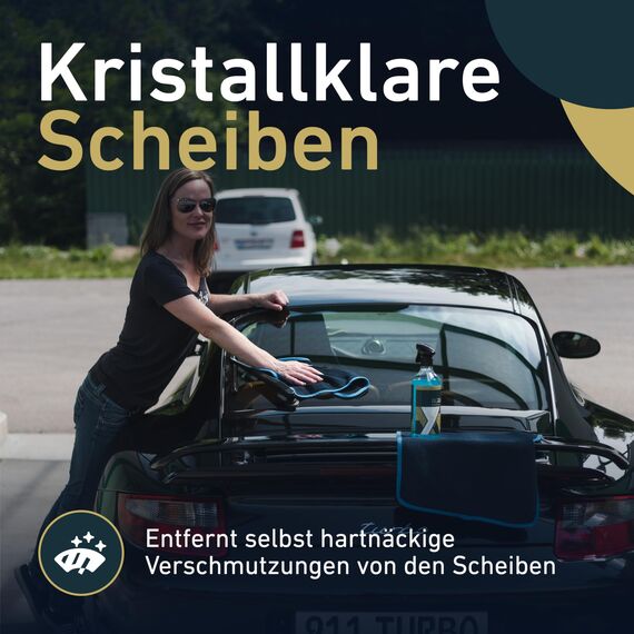 Aurum-Performance® Saugstarkes Waffeltuch für Autoscheiben und Fenstertuch - 100% Fusselfrei und absolut streifenfreie Scheibenreinigung (2er Set, 60x40cm)