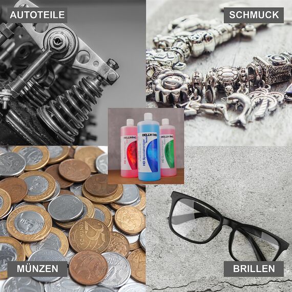 DELLWING HD Spezial10L - Ultraschall Konzentrat zur Reinigung von Autoteilen, Vergaser, Zylinderköpfe, Injektoren, Einspritzdüsen und vielem mehr