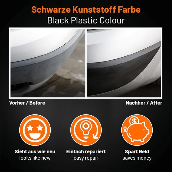Quixx Black Plastic Colour Mehrfarbig Kunststoff-Farbe 75ml