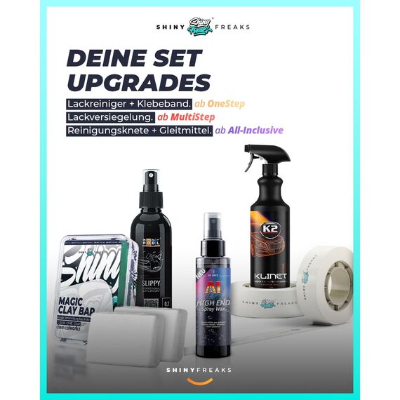 Politurset: ADBL Politur Set + Royal Pads Premium Polierpads + Dr. Wack Lackversiegelung + Zubehör - Auto Politur | 19-teilig