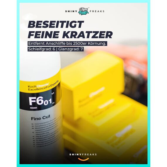 Politurset: Koch Chemie Politur Set + Royal Pads Premium Polierpads + Dr. Wack Lackversiegelung + Zubehör - Auto Politur | 19-teilig