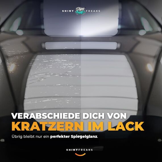 Koch Chemie Shine Speed Polish (500 ml) Lackpolitur + chemicalworkz Hand Wachs Applikator + ShinyFreaks Ultra Soft Mikrofasertuch – Hochglanz-Finish & Lackschutz – Auto Politur & Pflege Set