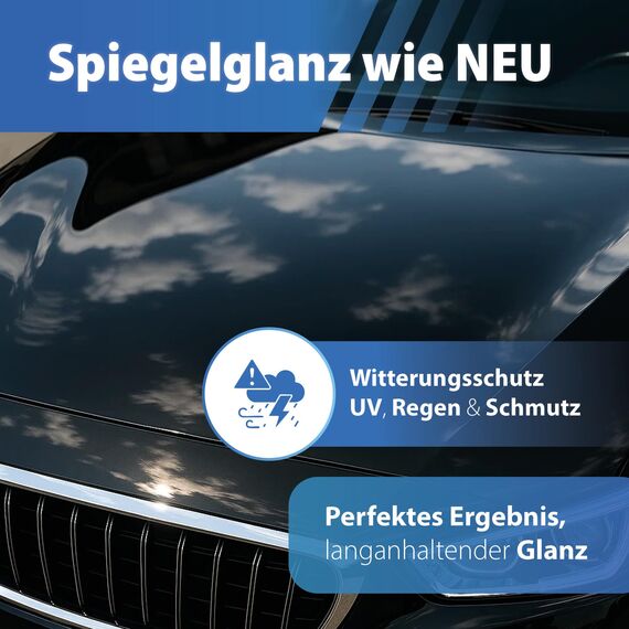Soft99 Auto Versiegelung Set für dunkle Lacke - Dark & Black Wax Auto Hartwachs, für schwarze/dunkle Autolacke 300 g + Handpolierschwamm Applikator + Mikrofaser Poliertuch 550GSM 40x40cm