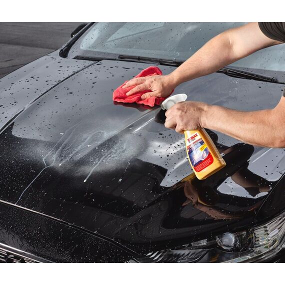 SONAX HighSpeedWax (500 ml) blitzschnelle, hochwirksame Reinigungs- und Konservierungsemulsion für jeden Lacktyp | Art-Nr. 02882000